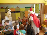 Mikuláš, čert a anděl ve školce